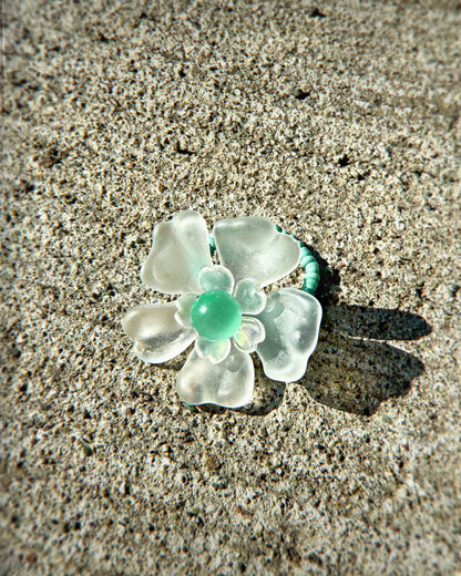 Flower - Hand Beaded Ring