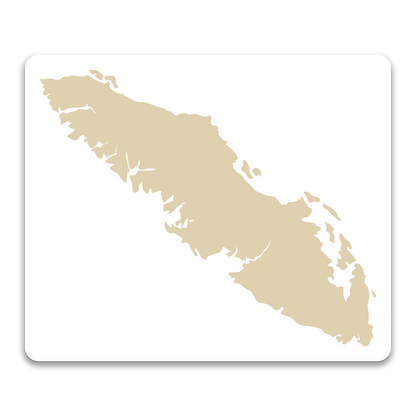 VANCOUVER ISLAND OUTLINE - DECAL STICKER