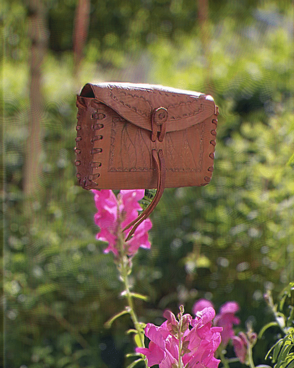 BROWN RETRO SIDE BAG