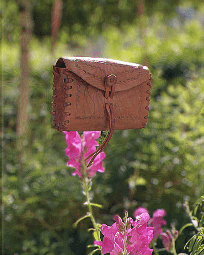 BROWN RETRO SIDE BAG